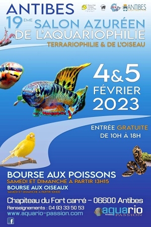 Salon Azuréen de l’Aquariophilie et Terrariophilie d’Antibes 2023